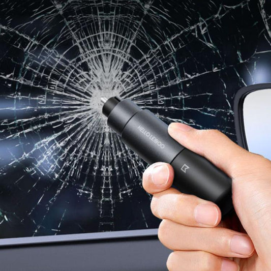 HELLO LEIBOO AD-1 Car Window Breaker Vehicle Multifunctional Escape Safety Hammer(Gray) by HELLO LEIBOO
