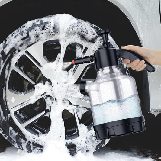 2L Handheld Home Car Wash Foam Sprayer High Pressure Side Opening PA Bottle by buy2fix