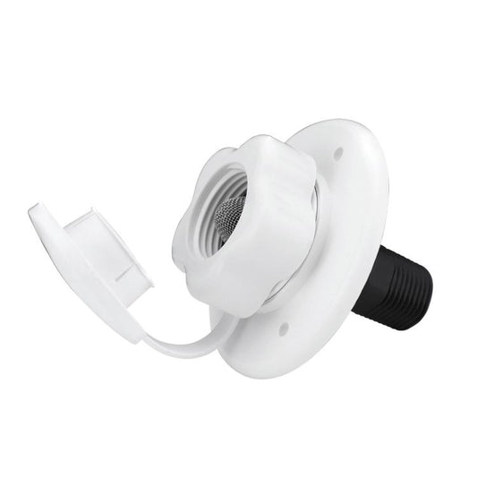 RV Ship Flange Threaded Leak-proof Water Inlet Connector Check Valve, Specifications: White 1 by buy2fix
