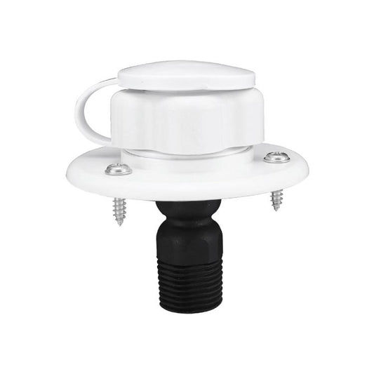 RV Ship Flange Threaded Leak-proof Water Inlet Connector Check Valve, Specifications: White 2 by buy2fix