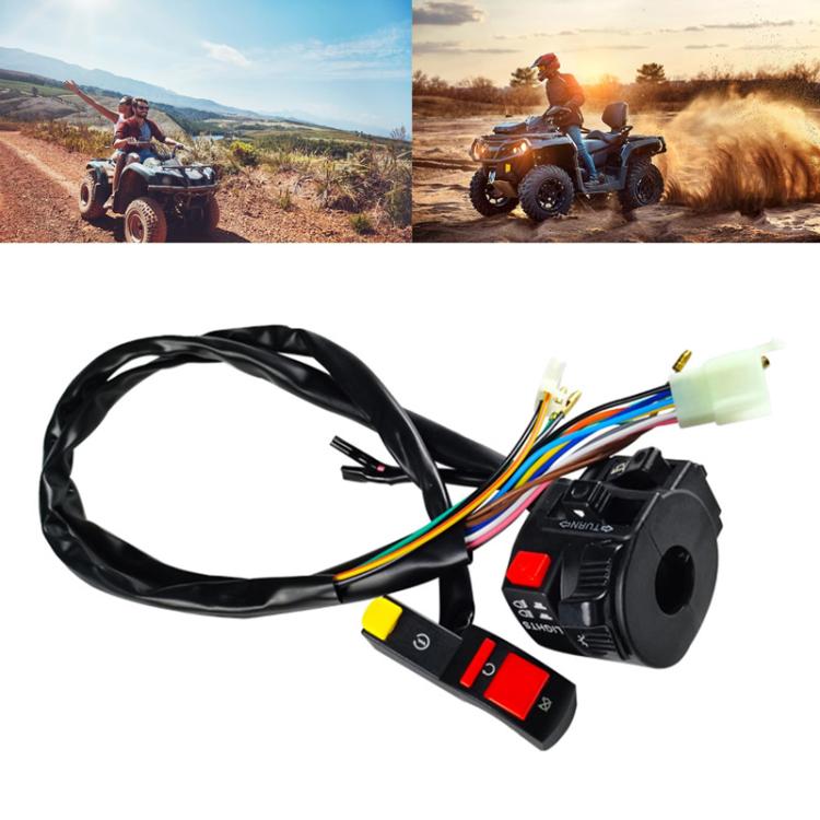 BZKG-ATV Off-Road Motorcycle Modified Accessories Handlebar Combination Switch(Black) by buy2fix