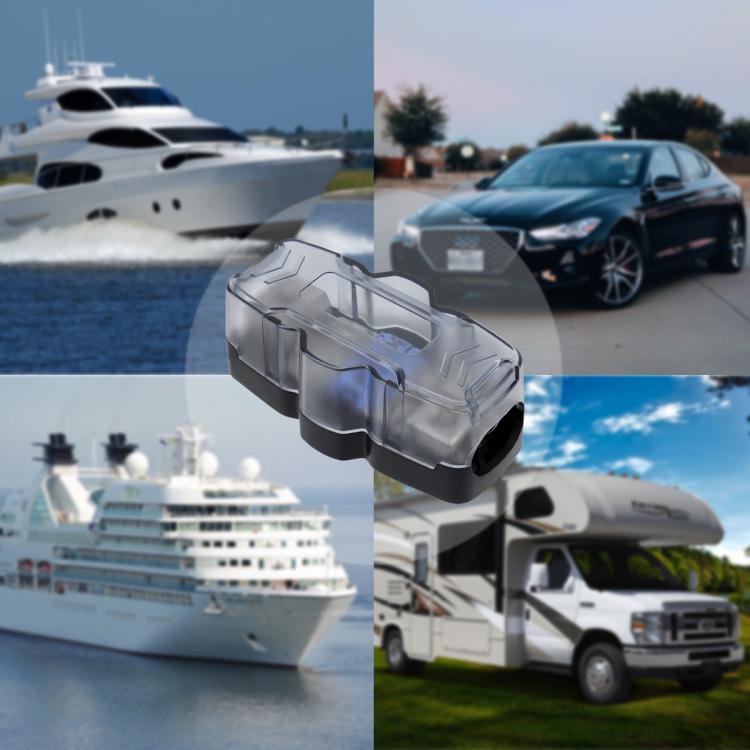 1 Out 2 Ways Car Audio Power Fuse Holder Car Fuse Distribution Block, Specifications: CP-5175 With Accessories by buy2fix