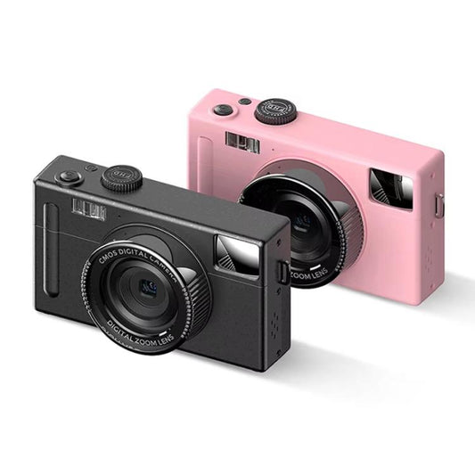 AMKOV CD-R1 24MP HD Pixel Shooting Student Camera 1080P Video Recording CCD Photo Video HD Camera(Pink) - Video Cameras by AMKOV | Online Shopping UK | buy2fix