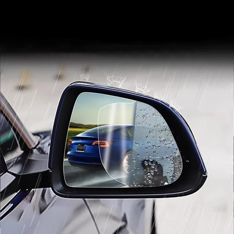 For Tesla Model S Car Side Window Rearview Mirror Rainproof Film Nano Anti-fog Sticker by buy2fix