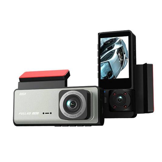 G71 HD 1080P Three-Lens 2.0-Inch Infrared Night Vision Driving Recorder, Spec: WIFI Connection by buy2fix