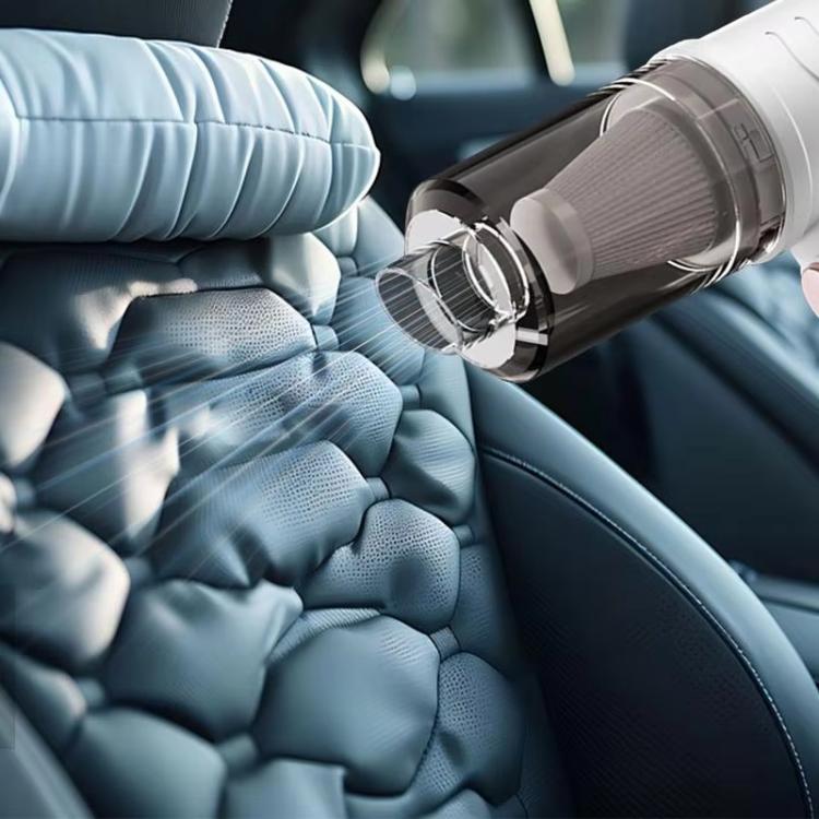 Mini Powerful Car Wireless Vacuum Cleaner Household Handheld Desktop Cleaner(White) by buy2fix