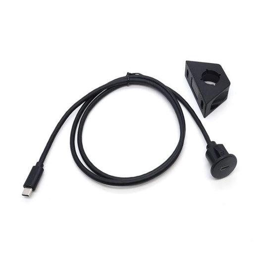 1m Type-C 3.0 Compatible 2.0 USB C Car Waterproof Cable Panel Data Extension Cord by buy2fix
