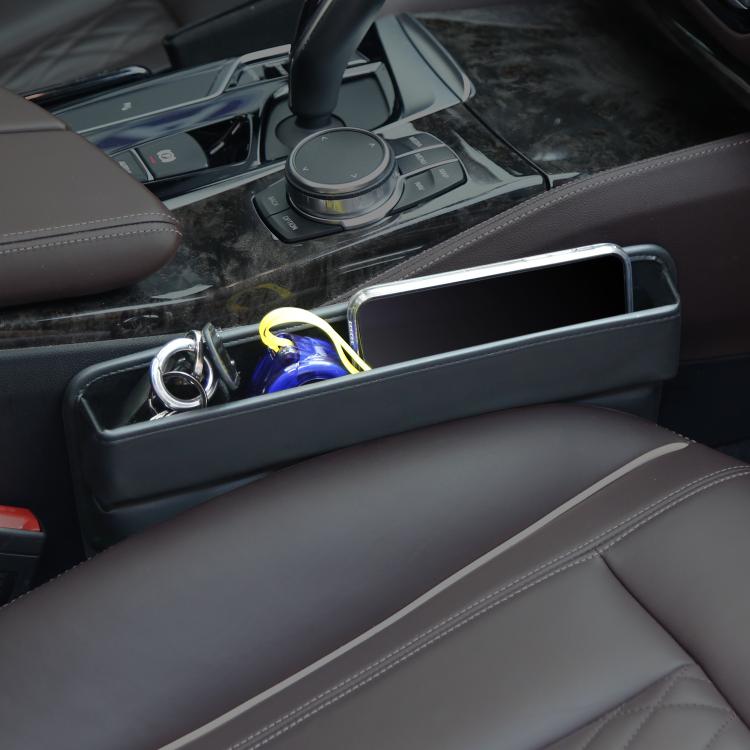 3311 2-in-1 Car Seat Gap Storage Box Gap Plug Strip Car Supplies(Black) by buy2fix
