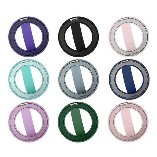 RK-X39 Mini Silicone Magnetic Finger Ring Buckle Mobile Phone Holder(Purple) - Ring Holder by buy2fix | Online Shopping UK | buy2fix
