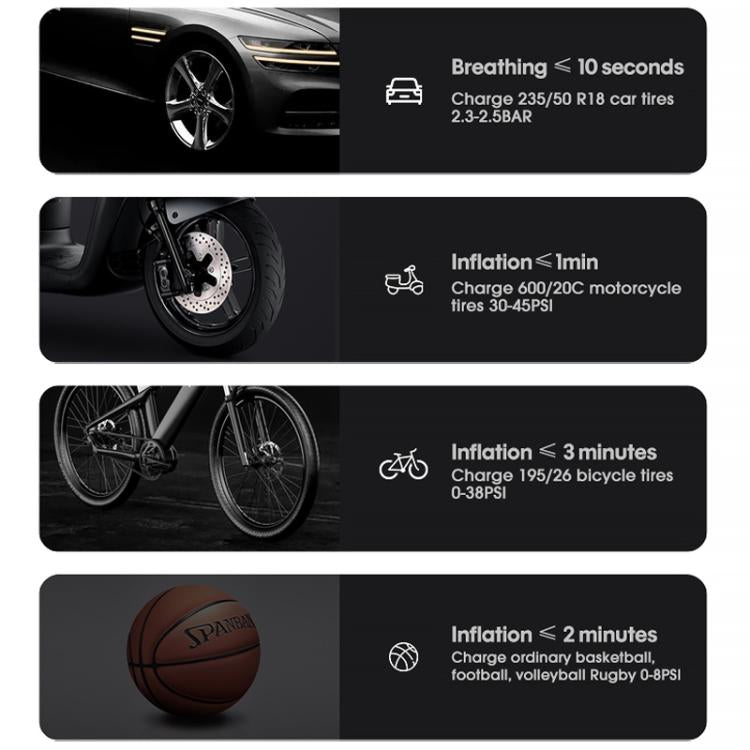 Portable Intelligent Digital Display Electric Air Pump Car Tires(Black) by buy2fix