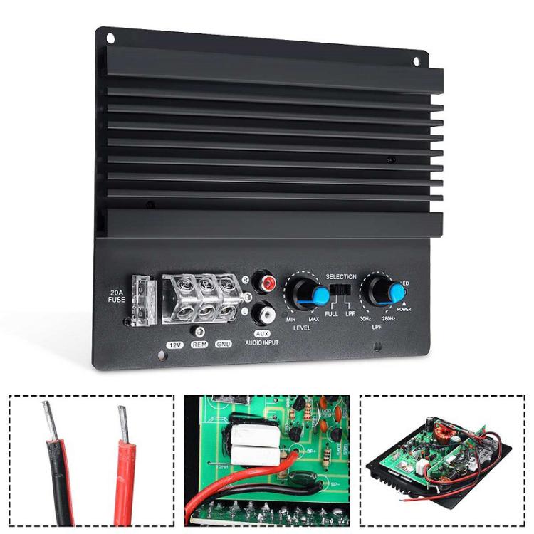 PS-200 12V 600W Car Single Bass Amplifier Board High Power Car Audio Module - Breadboard / Amplifier Board by buy2fix | Online Shopping UK | buy2fix