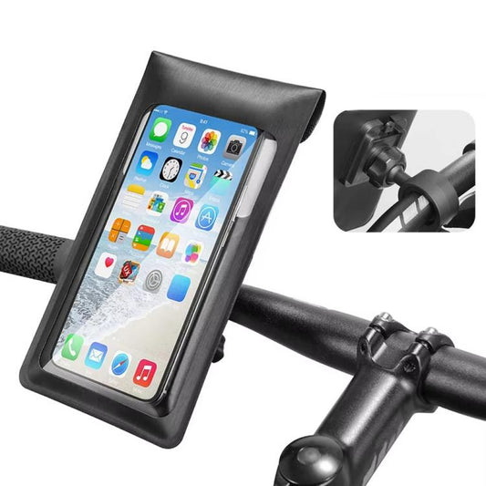 Bicycle Waterproof Phone Bag Mount Stand 360 Degree Rotation Motorcycle Bike Cellphone Holder, Spec: Rearview Mirror Model - Holders by buy2fix | Online Shopping UK | buy2fix