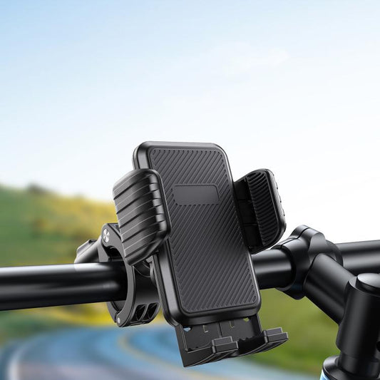 Bicycle Motorcycle Shock Absorption Mobile Phone Holder Gravity Navigation Mount(Black) - Holders by buy2fix | Online Shopping UK | buy2fix