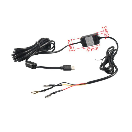 Car Driving Recorder Parking Monitoring 3A Step-down Cable Set, Specifications: Type-C 3 Wires - Accessories by buy2fix | Online Shopping UK | buy2fix