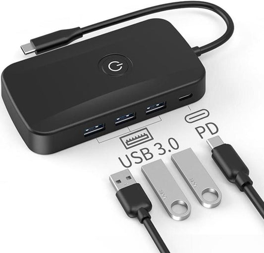 5-In-1 Wireless Casting Dock PD100W Fast Charger USB-C Docking Station(PD 100W+USB3.0 x 3), Cable Length:73.5cm - Wireless Display Dongle by buy2fix | Online Shopping UK | buy2fix