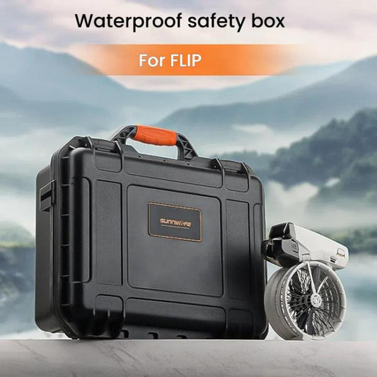 For DJI Flip Sunnylife AQX-19 Waterproof Storage Protective Suitcase Aerial Camera Smooth Flying Kit Bag(Black) - Other by Sunnylife | Online Shopping UK | buy2fix