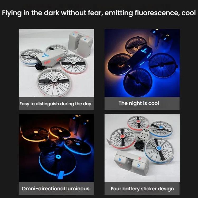For DJI Flip CQT Drone Light Up Stickers Cool Fuselage Luminous Stickers(Red Blue) - Other by CQT | Online Shopping UK | buy2fix