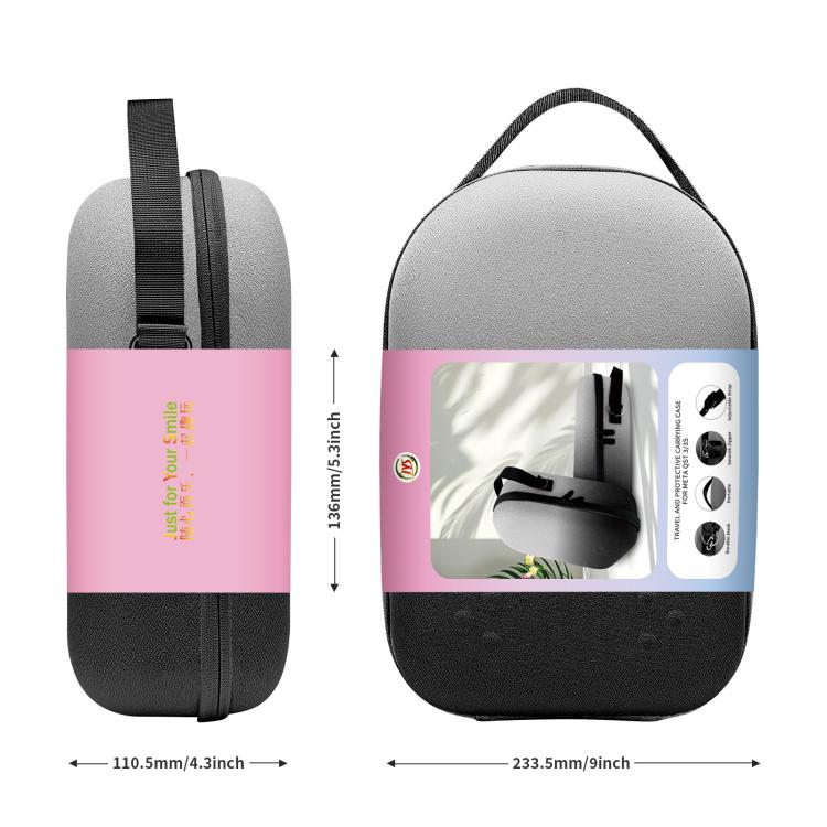 For Meta Quest 3S / 3 VR Headset JYS Storage Bag Handbag(Black and White) - VR Accessories by JYS | Online Shopping UK | buy2fix
