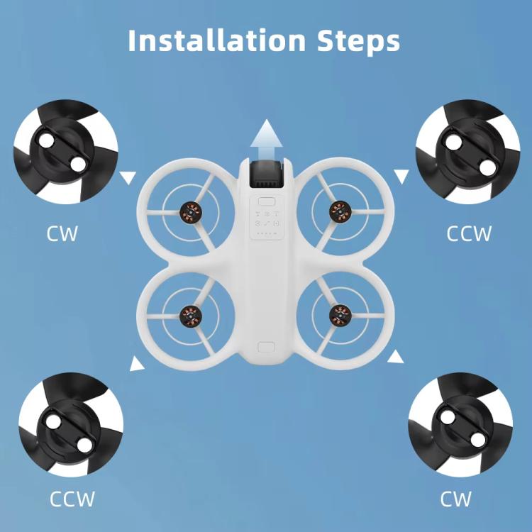 For DJI Neo BRDRC 2pairs Drone Propeller Wing Protection Accessories(Orange) - DIY Propeller by BRDRC | Online Shopping UK | buy2fix