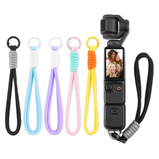 BRDRC Sports Camera Hand Lanyard With 1/4 inch Screw Loss Prevention Lanyard Wrist Strap Accessories(Yellow Rope Orange Knot) - Camera Strap by BRDRC | Online Shopping UK | buy2fix