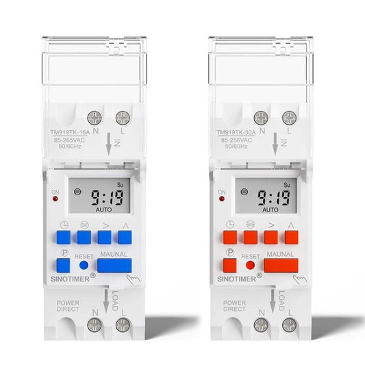 SINOTIMER TM919TK-16A 85-265VAC Astronomical Time Switch For Automatic Calculation Of Sunrise And Sunset In Latitude And Longitude - Switch by SINOTIMER | Online Shopping UK | buy2fix