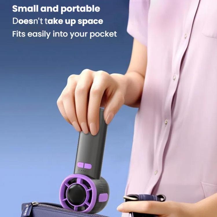 100-speed High Speed Digital Display Fan USB Portable Handheld Small Fan(White) - Electric Fans by buy2fix | Online Shopping UK | buy2fix