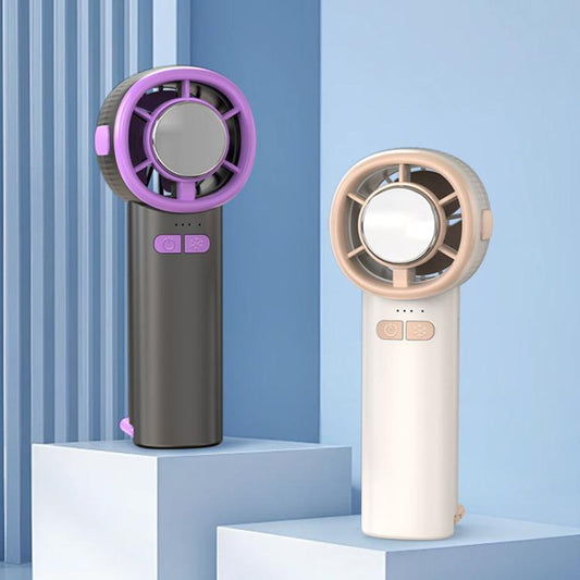 3-speed High Speed Digital Display Semiconductor Cooling Fan USB Portable Handheld Small Fan(White) - Electric Fans by buy2fix | Online Shopping UK | buy2fix