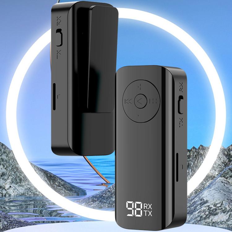 MX-M06 Clip-on Bluetooth 5.3 Audio Receiver and Transmitter Computer Audio Car Adapter - Audio Receiver Transmitter by buy2fix | Online Shopping UK | buy2fix