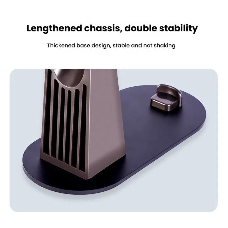 For Dyson Airstrait Straightener HT01 Desktop Vertical Stand with Charger Storage Compartment - For Dyson Accessories by buy2fix | Online Shopping UK | buy2fix