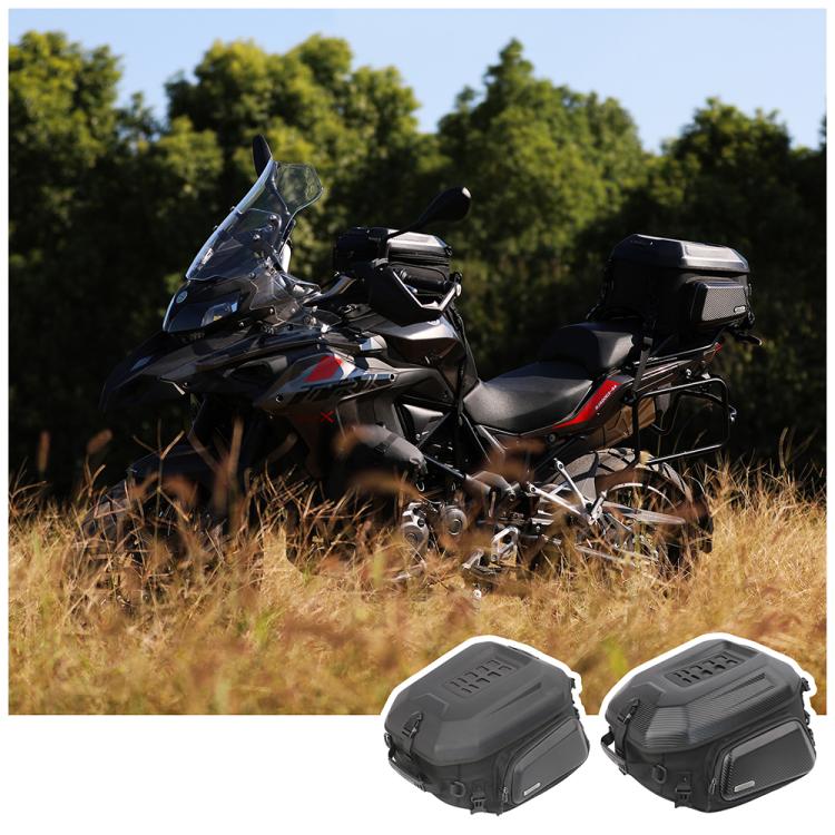 Rhinowalk MT2335 23L-35L Expandable Large-capacity EVA Hard Shell Motorcycle Tail Bag(Carbon Fiber) - Bags & Luggages by Rhinowalk | Online Shopping UK | buy2fix
