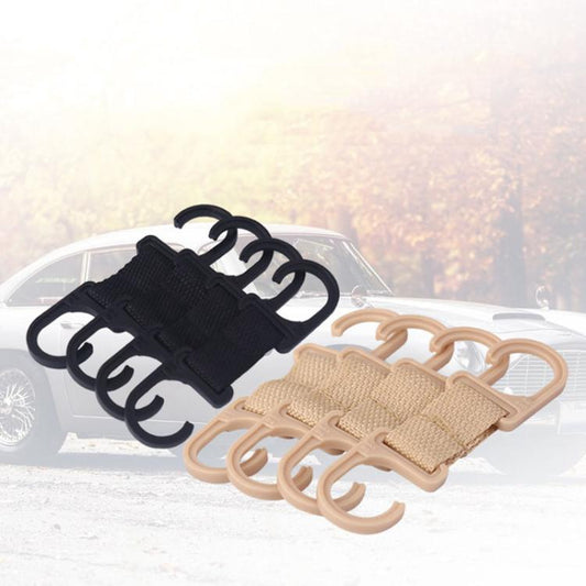 4pcs / Set Car Seatback Headrest Hooks Hidden Anti-Knock Car Rear Seat Organizer Hangers(Black) - Auto Fastener & Clips by buy2fix | Online Shopping UK | buy2fix