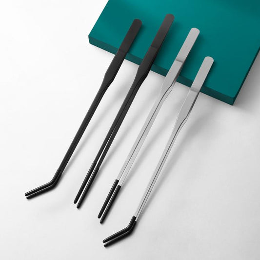 Pet Feeding Tweezers Reptile Pets Feeding Clip Aquascape Tool, Style: Black Straight Head - Feeders by buy2fix | Online Shopping UK | buy2fix