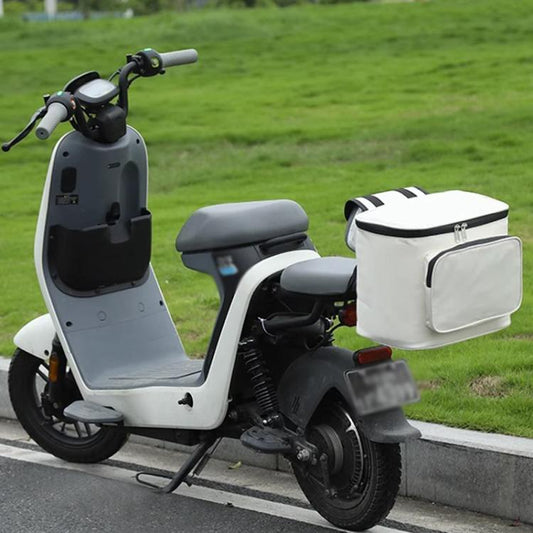 Electrical Motorcycle Waterproof Rear Backrest Hanging Bag Large Capacity Helmet Storage Bag(White) - Bags & Luggages by buy2fix | Online Shopping UK | buy2fix