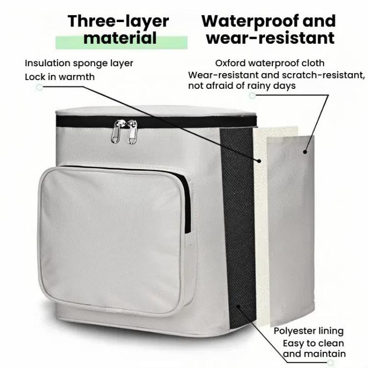 Electrical Motorcycle Waterproof Rear Backrest Hanging Bag Large Capacity Helmet Storage Bag(Black) - Bags & Luggages by buy2fix | Online Shopping UK | buy2fix