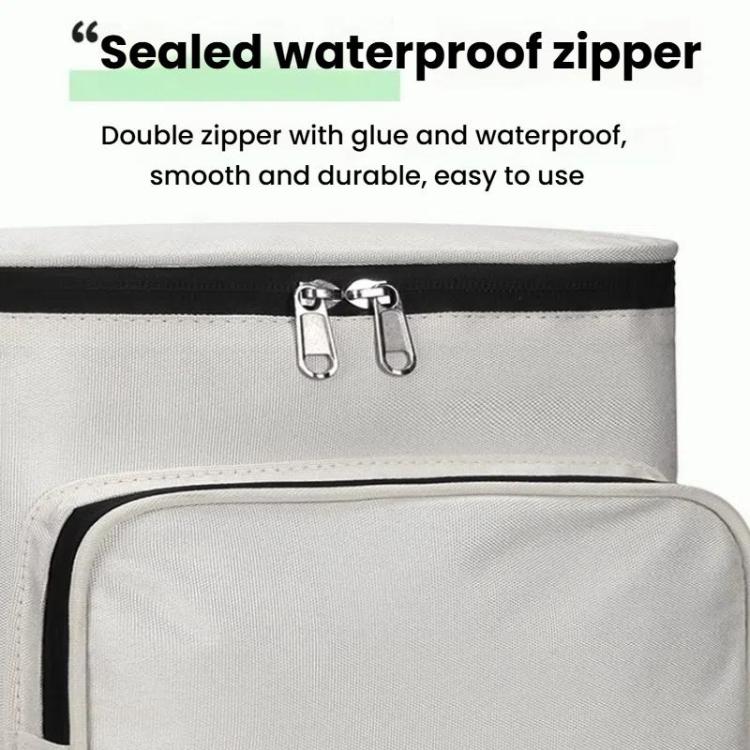 Electrical Motorcycle Waterproof Rear Backrest Hanging Bag Large Capacity Helmet Storage Bag(White) - Bags & Luggages by buy2fix | Online Shopping UK | buy2fix