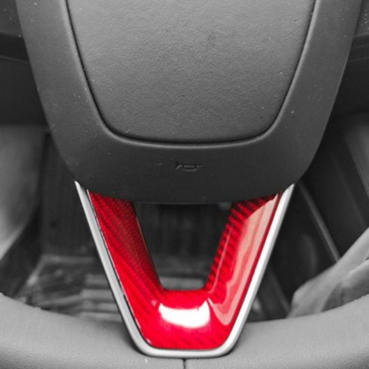 For Tesla Model 3 Car Modification Interior Carbon Fiber Steering Wheel Patch, Style: Glossy - Car Interior Mouldings by buy2fix | Online Shopping UK | buy2fix