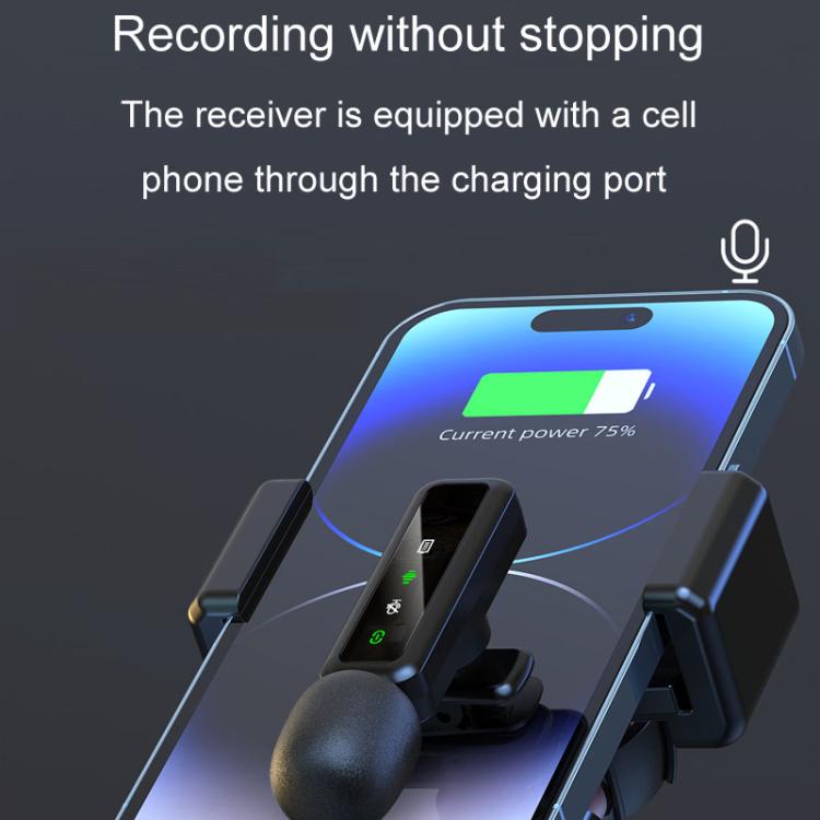 H65 3 In 1 Lavalier Wireless Microphone Outdoor Broadcast Noise Canceling Sports Camera Microphone, Style: Single Mic - Microphone by buy2fix | Online Shopping UK | buy2fix