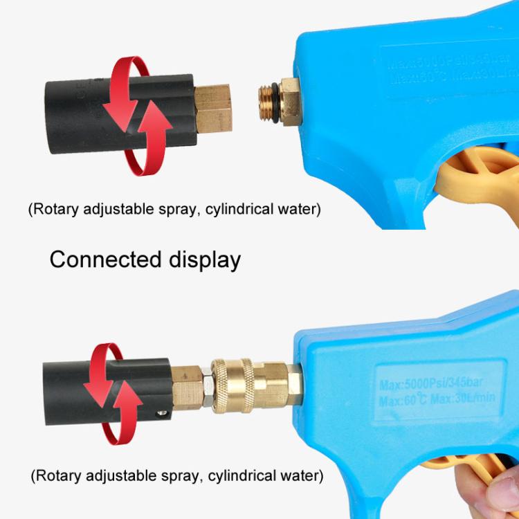 Universal High Pressure Spray Adjustable Nozzle Washer Cleaning Parts, Connector: 1/4 Quick Plug - Car Washer & Accessories by buy2fix | Online Shopping UK | buy2fix