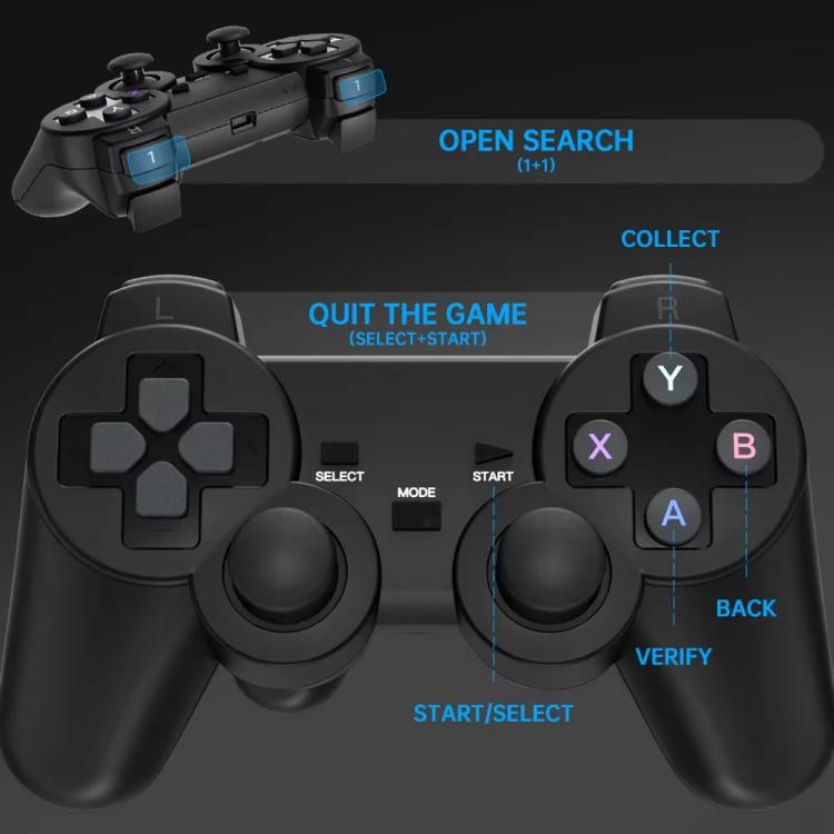 HY320 Game Projector Android 11 System With Wireless Gaming Controller 720P Home Theater(EU Plug) - Mini Projector by buy2fix | Online Shopping UK | buy2fix