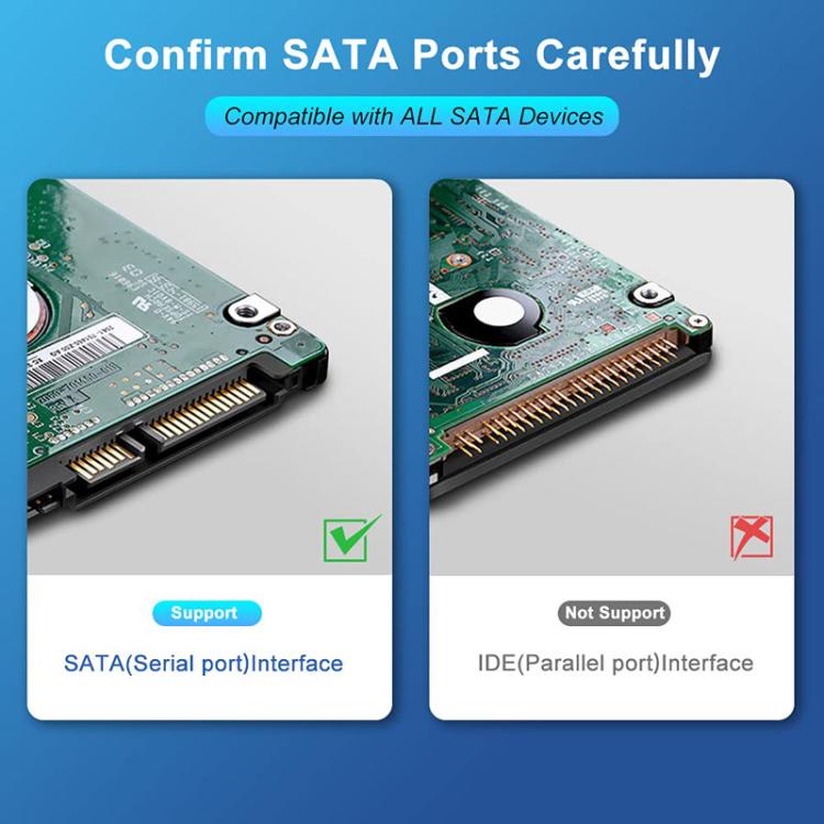 0.5m SATA3.0 With Aluminum Foil Shield Braided Cable Body Computer Hard Drive Power Cable(White) - eSATA & SATA & IDE by buy2fix | Online Shopping UK | buy2fix