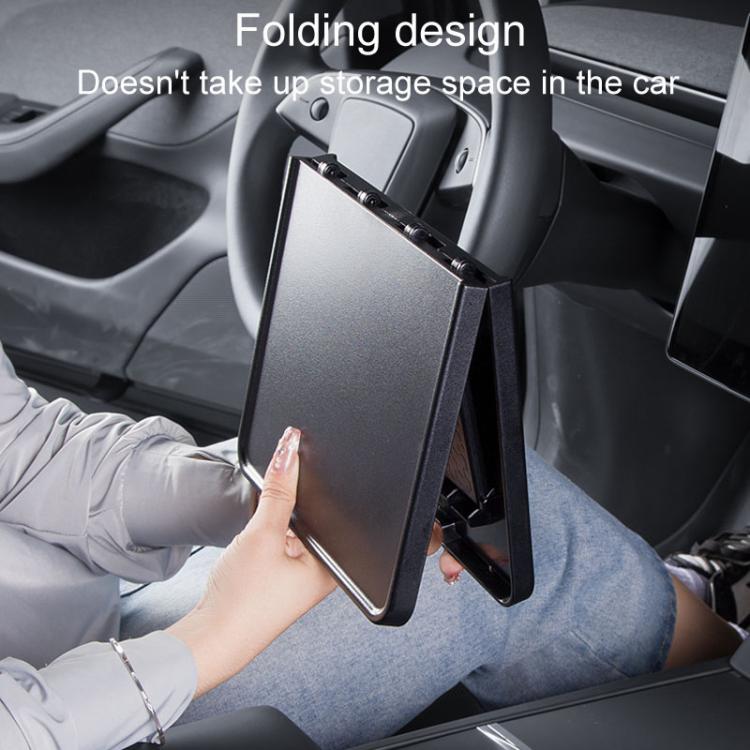 For Tesla Model Y / 3 Car Front Center Control Plate Folding Tray Table(Black) - Stowing Tidying by buy2fix | Online Shopping UK | buy2fix