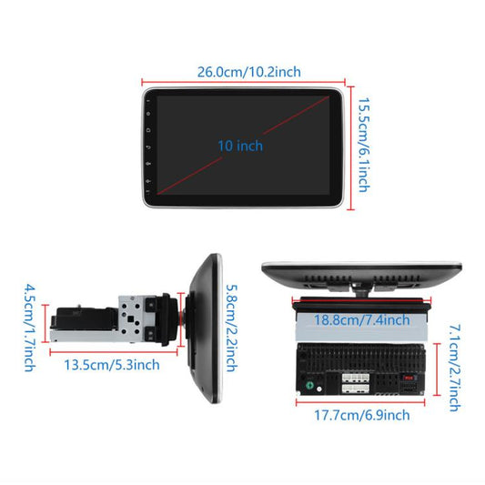 4+64G 10 Inch Android 13.0 Universal Player Car Reversing Center Control Integrated Machine(Standard) - Car MP3 & MP4 & MP5 by buy2fix | Online Shopping UK | buy2fix