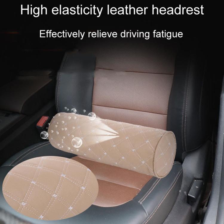Cylinder Model Car Headrest Neck And Waist Protection Cushion(Brown) - Seat Accessories by buy2fix | Online Shopping UK | buy2fix