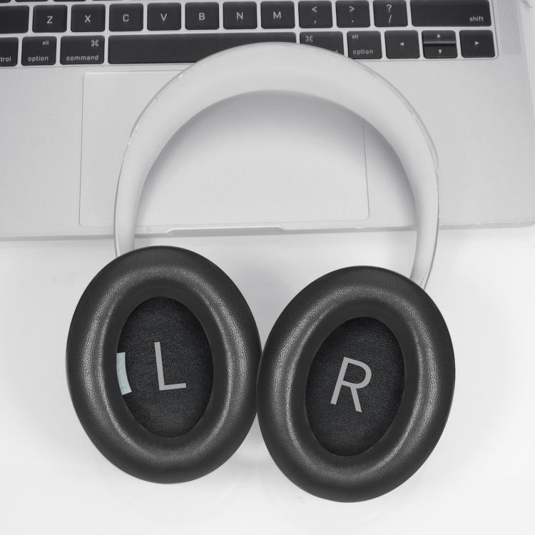 For Bose NC700 Headset 1pair Lambskin Earpads Sponge Cover Earmuffs(Black) - Earmuff & Pad by buy2fix | Online Shopping UK | buy2fix