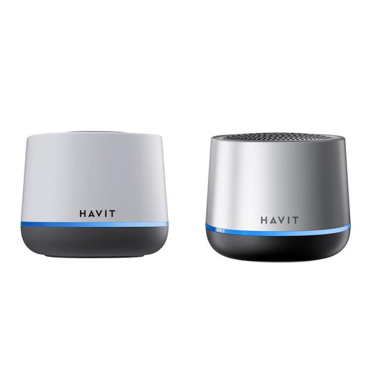 Havit M8 Mini TWS Wireless Bluetooth Speaker Home Subwoofer(Silver) - Mini Speaker by Havit | Online Shopping UK | buy2fix