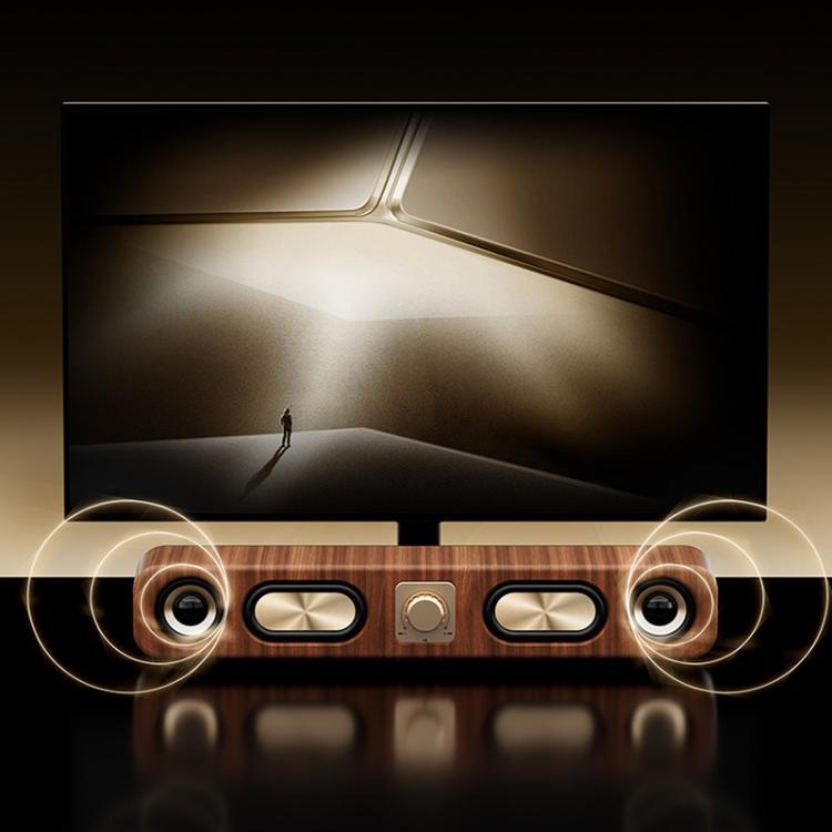 Havit M16 Retro HIFI Stereo Desktop Wireless Bluetooth Speaker(Wood Grain Color) - Desktop Speaker by Havit | Online Shopping UK | buy2fix