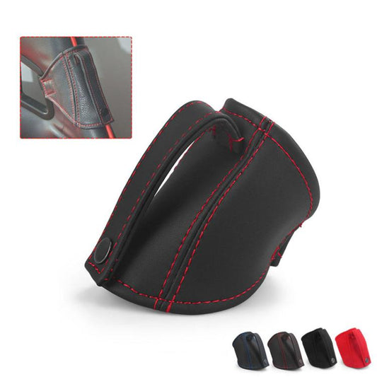 Car Seat Safety Belt Buckle Racing Car Seat Belt Limiter Guard(Leather Red Line) - Seat Belts & Padding by buy2fix | Online Shopping UK | buy2fix