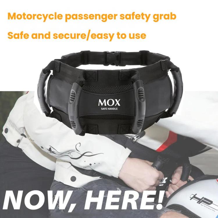 MOXPEER Motorcycle ATV Rear Passenger Safety Belt Handle - Seat Belts & Padding by MOXPEER | Online Shopping UK | buy2fix