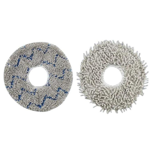 2pcs /Pack Mop Pads Rag For Ecovacs DEEBOT X1 TURBO / X1 PLUS/ X1 OMNI / T10 TURBO(Blue Gray) - For ECOVACS Accessories by buy2fix | Online Shopping UK | buy2fix