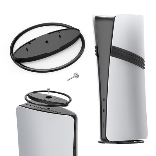 For PS5 / PS5 Slim / PS5 Pro Game Console Desktop Vertical Stand Non-Slip Base(Silver) - Holder by buy2fix | Online Shopping UK | buy2fix